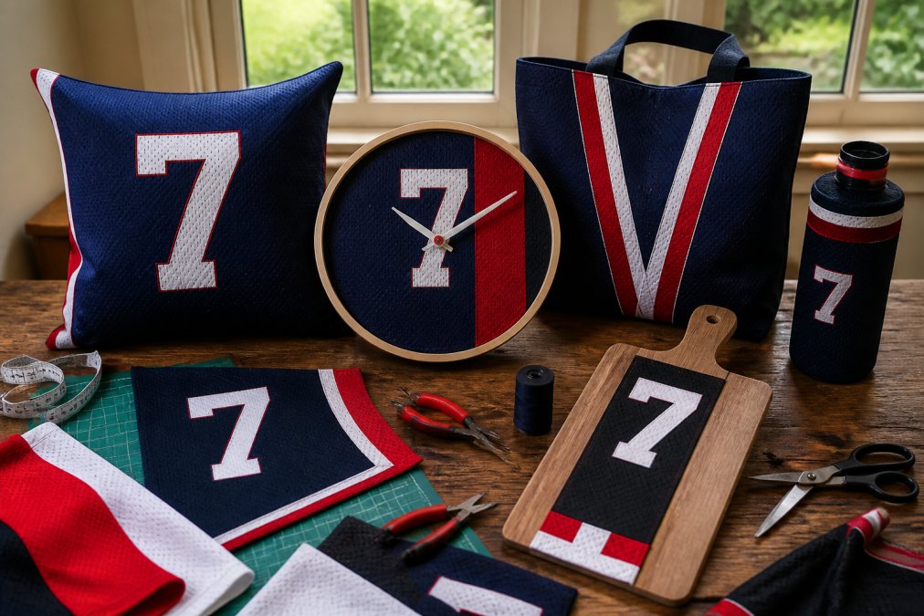 7 Unique Handcrafted Home Decor Ideas from Old Jerseys
