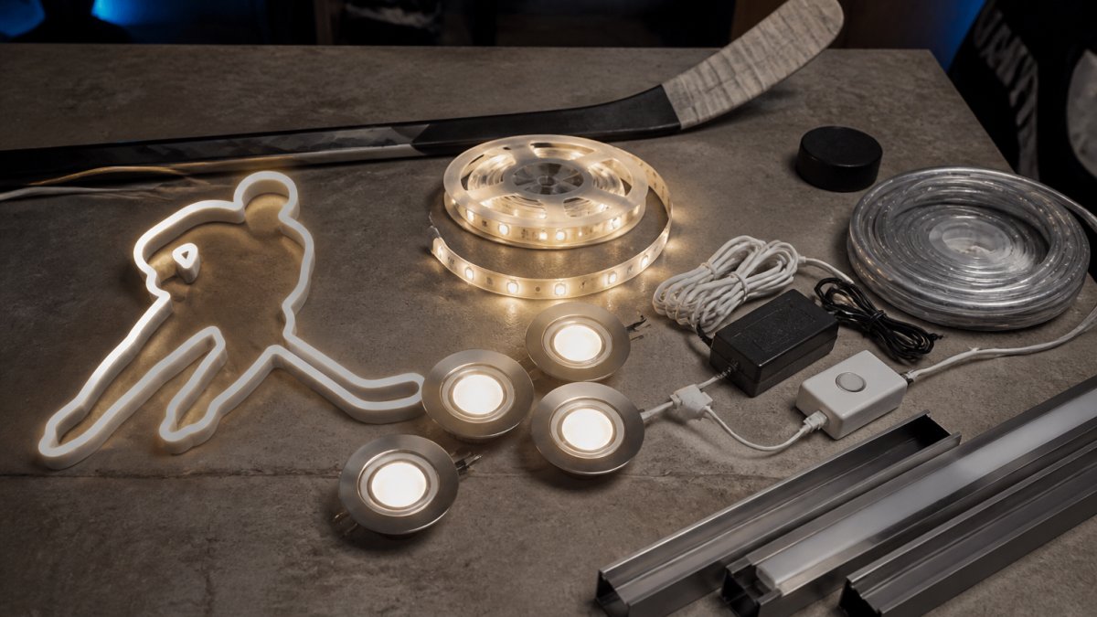 Best Hockey Fan Cave Lighting and Accessories