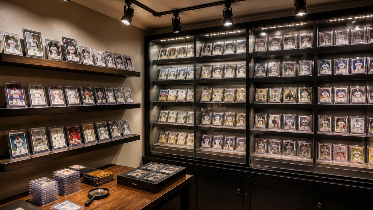 Best Lighting for Baseball Card Display Rooms