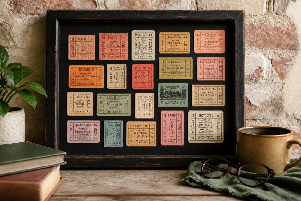Creative Ways to Use Old Tickets: 12 Display Ideas