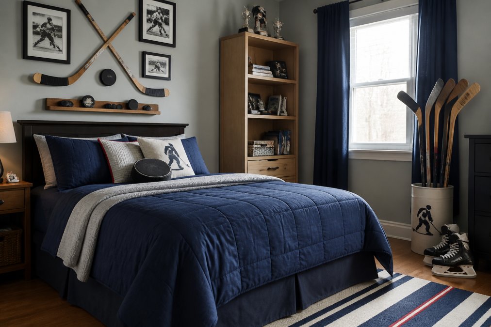 Hockey Themed Bedroom Decor Ideas for Fans