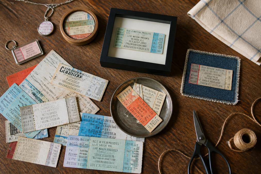 Personalized Gifts Made From Old Concert Stubs: 7 Ideas