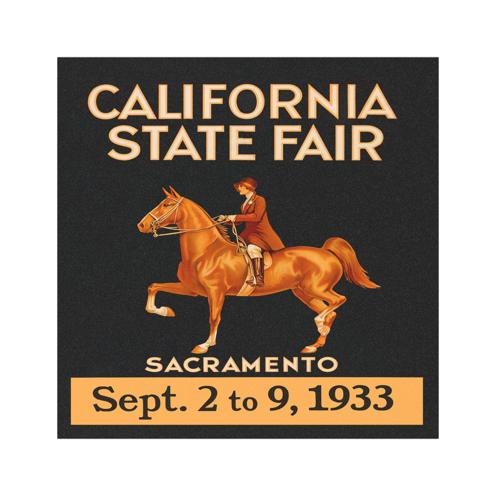California State Fair 1933 Sacramento Horse Show Car Magnet