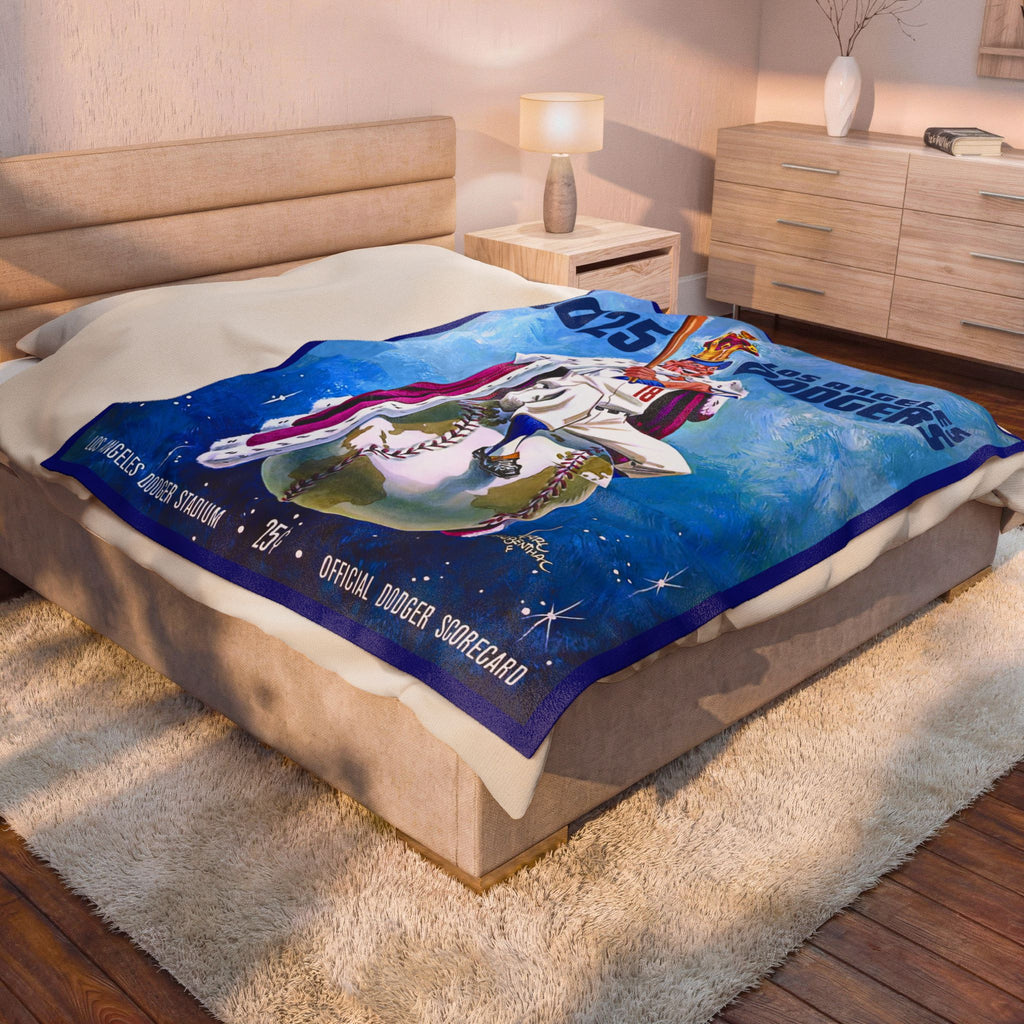 Velveteen Plush Blanket, Baseball World Series-World Champions, Sporty Bed Throw, Cozy Couch Cover, Team Victory Snuggle Wrap, Fan Gift