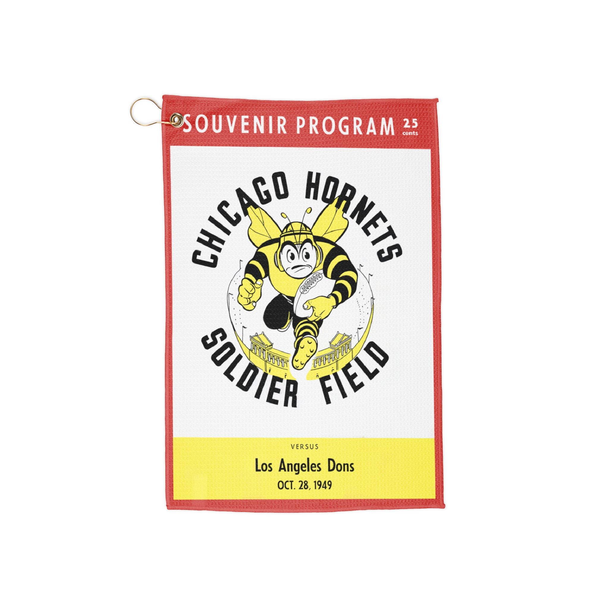 Vintage 1949 Football Chicago Hornets-Los Angeles Rams Golf Towels, Sports Towels, Golf Accessories, Golf Gifts, Golf Decor, Golf Towels for