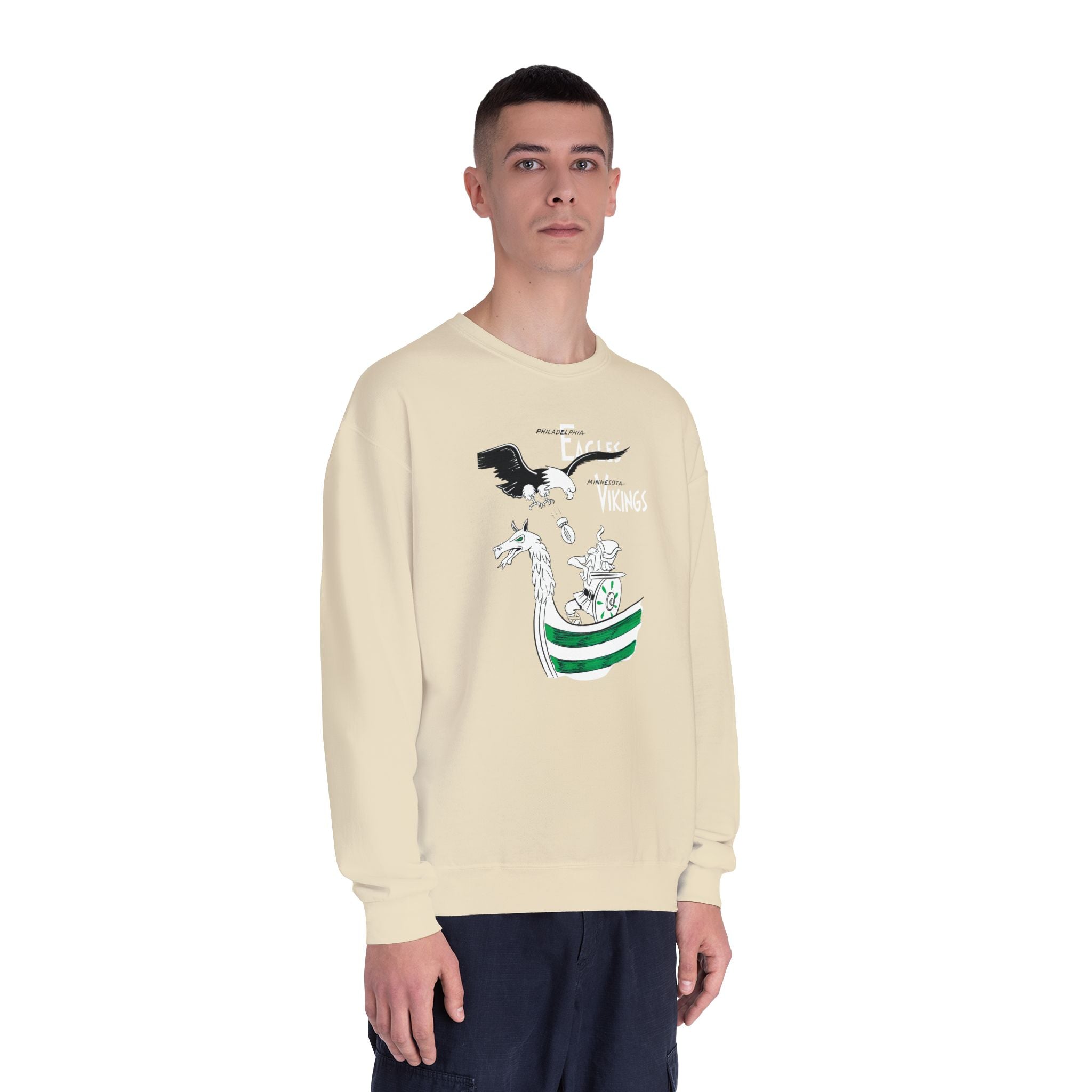 1963 Philadelphia Eagles - Minnesota Vikings Football - NuBlend® Crewneck Sweatshirt