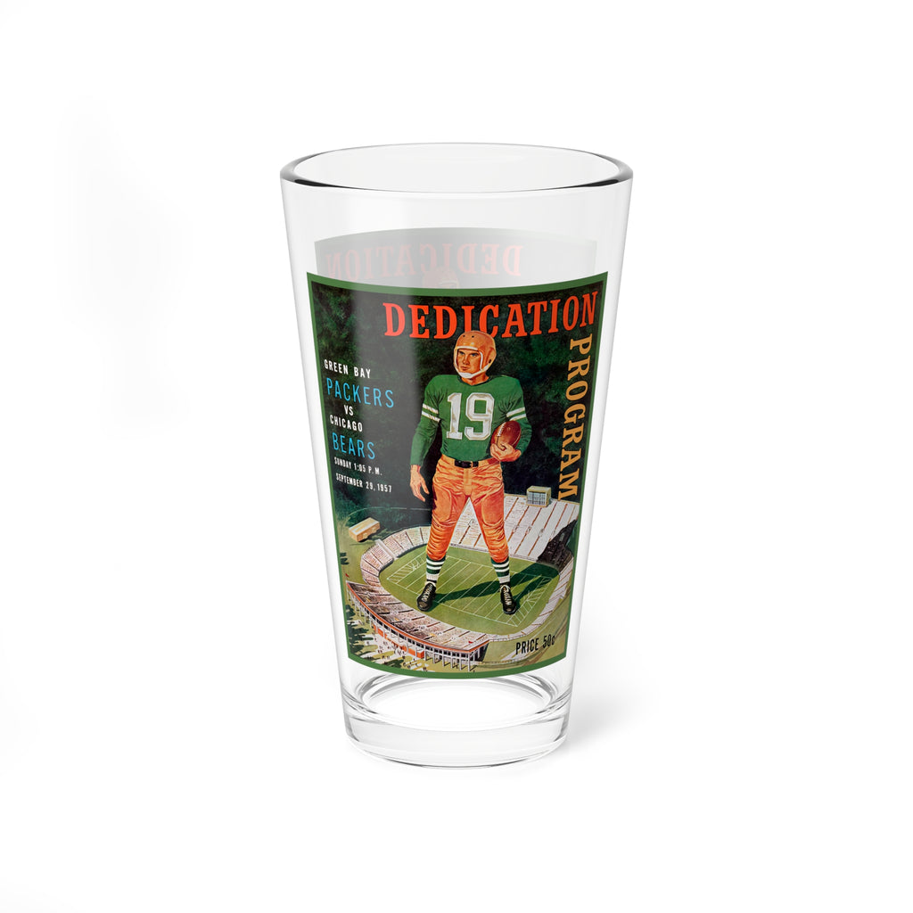 Mixing Glass, 16oz - Vintage 1958 Football Green Bay Packers - Chicago Bears,