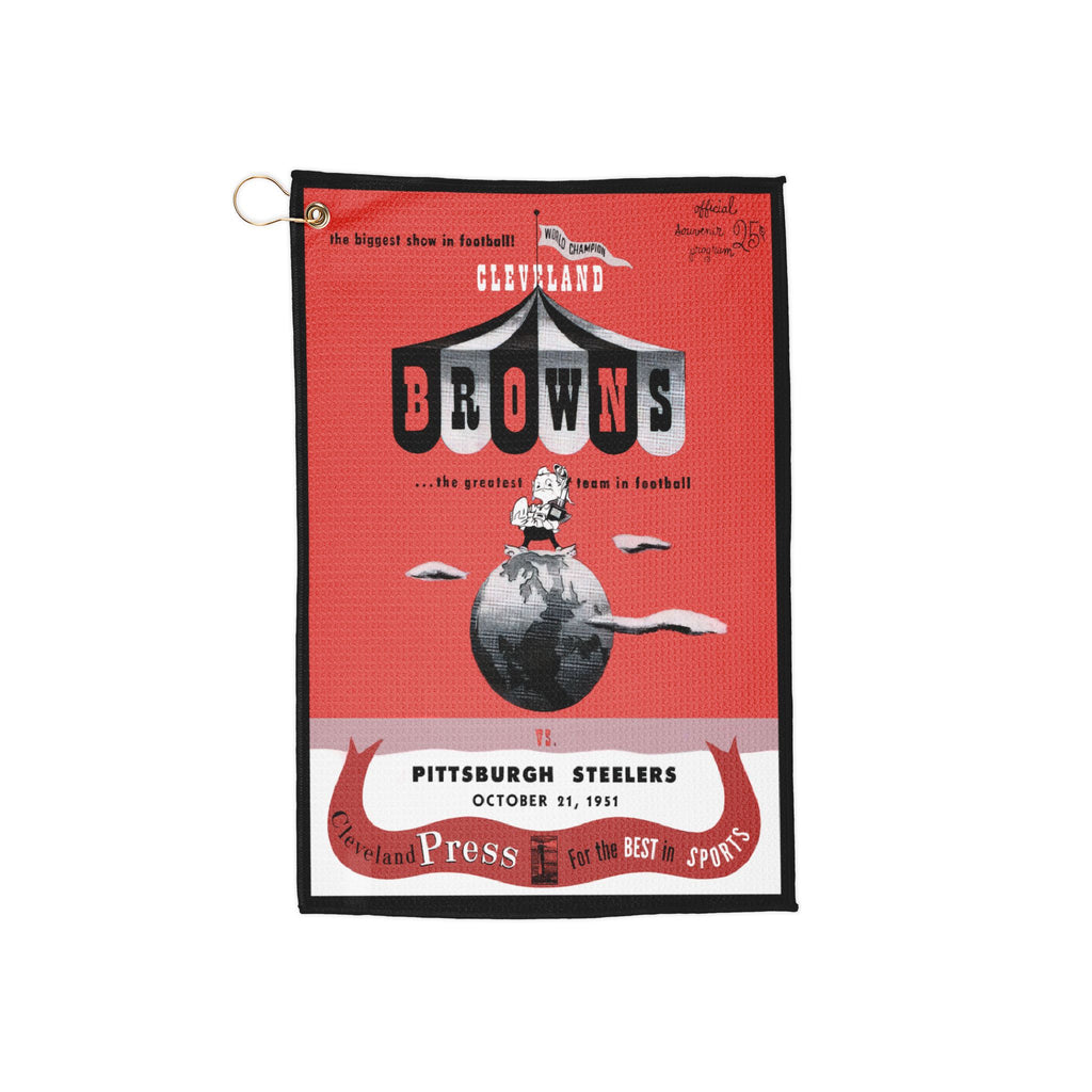 1951 Browns vs Steelers Football Towel | Vintage Game Sports Towel