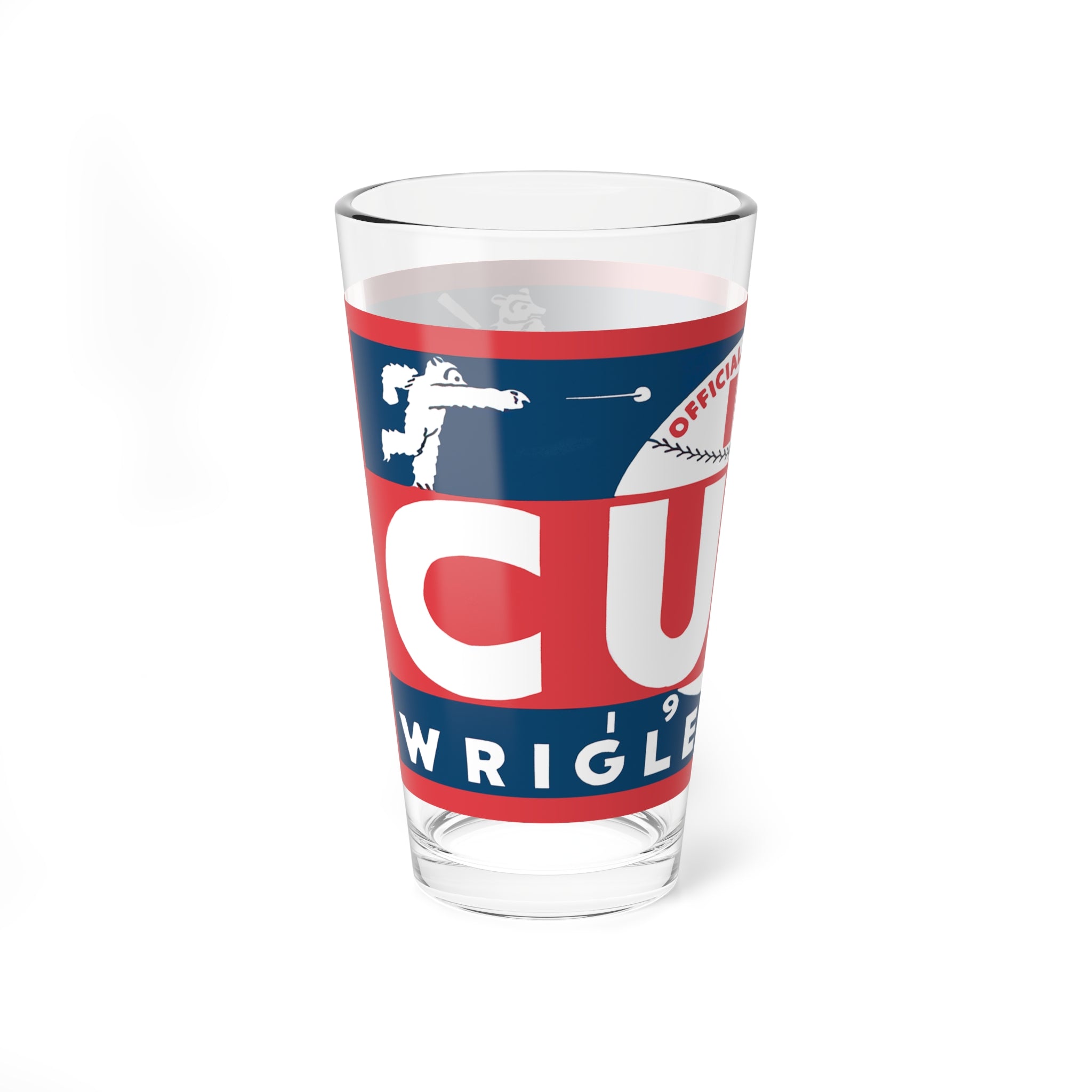 Retro Baseball Mixing Glass, 16oz - Vintage Baseball Lover Gift, Basball Enthusiast Present,  1932 Cubs, Baseball Memorabilia,