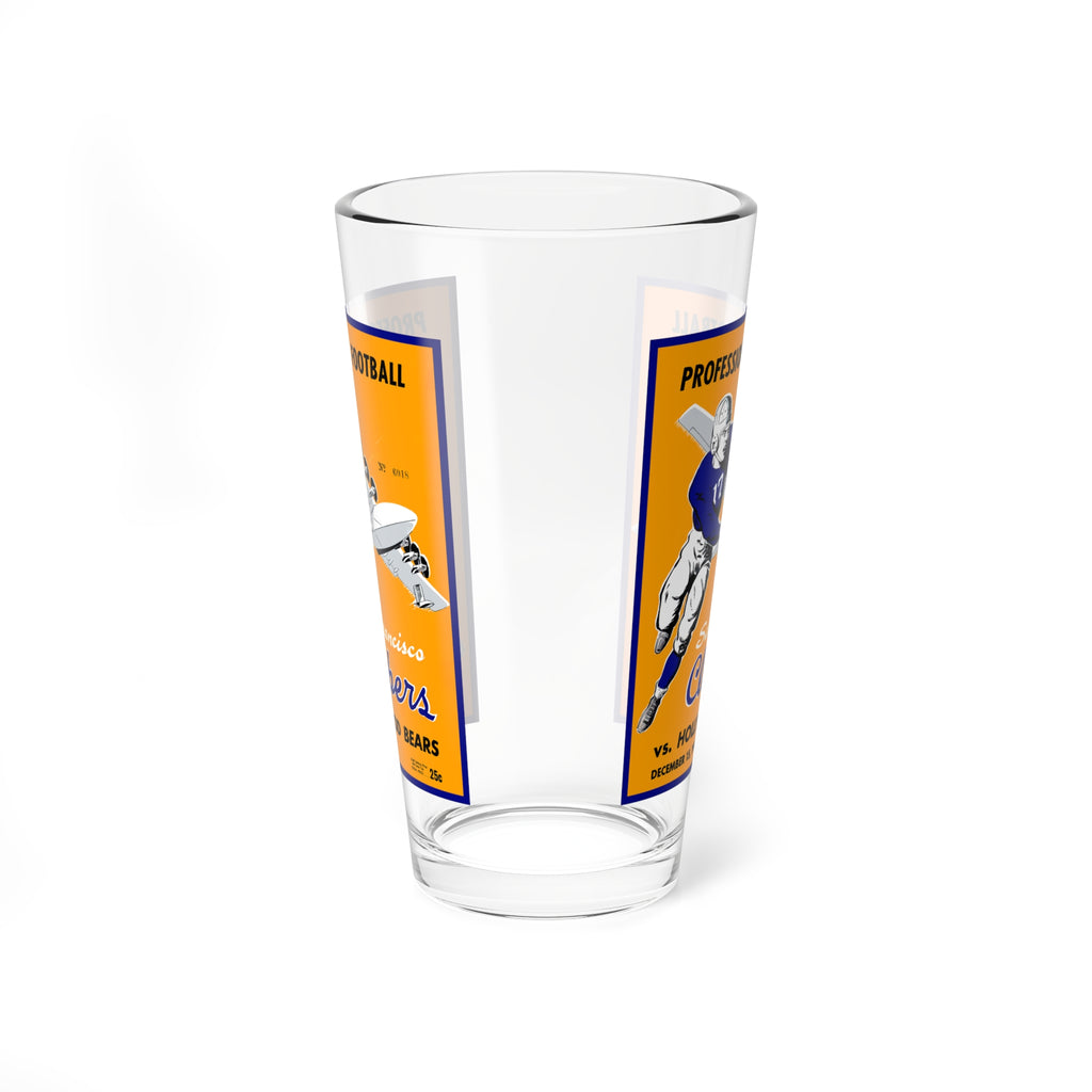 1946 San Francisco Clippers Football Mixing Glass, 16oz | Vintage Football
