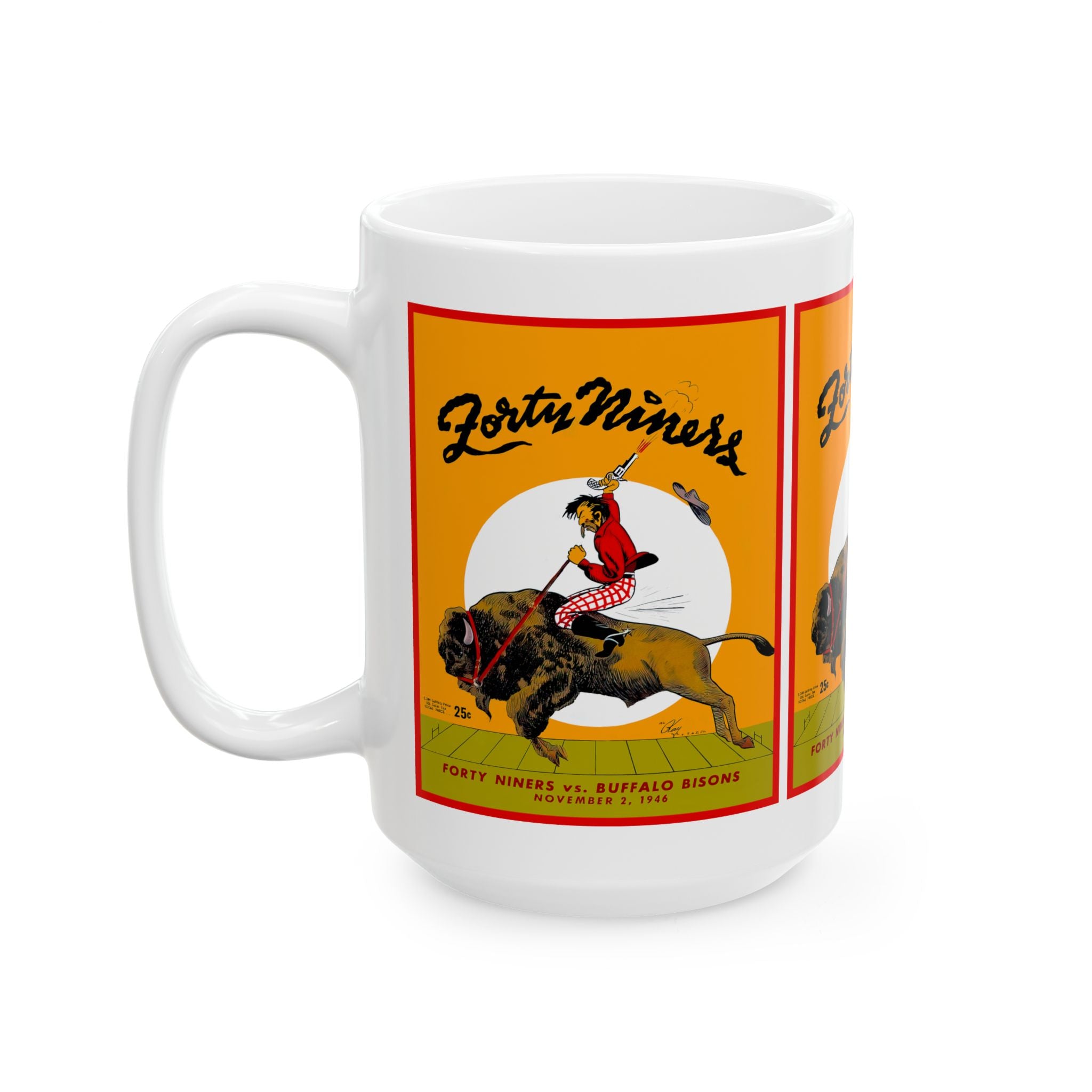 1946 Football Buffalo Bisons San Francisco 49ers Mug | Vintage Football 11 oz and 15 oz