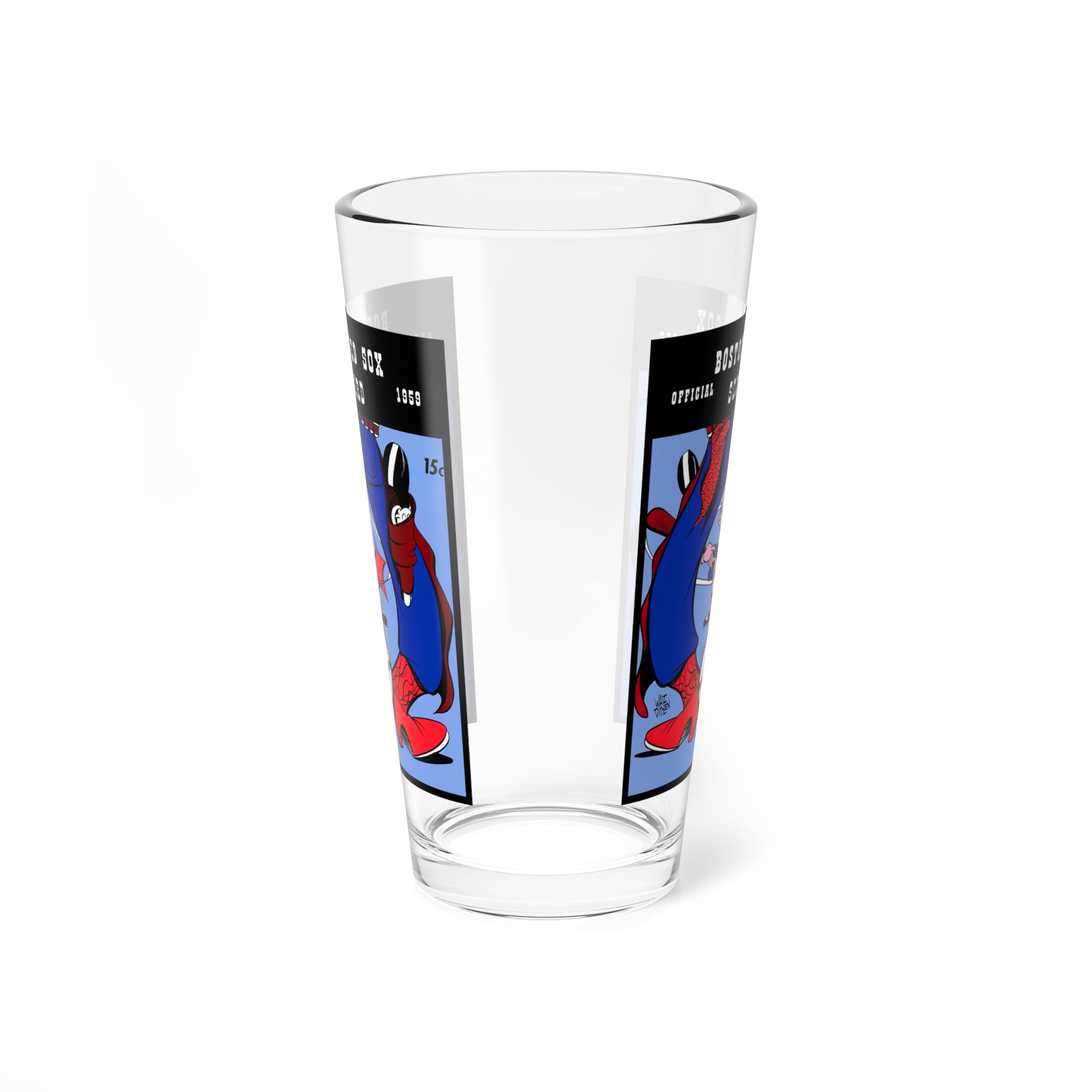 Baseball Spring Training Boston Red Sox Mixing Glass, 16oz - Retro Sports Barware Collectible Gift, 1959 Vintage Baseball Memorabilia,