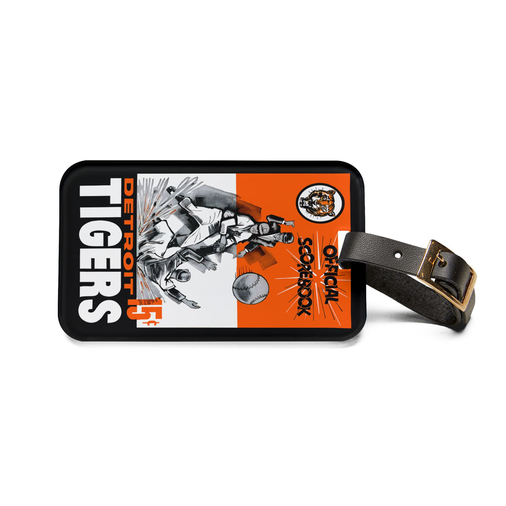 1962 Baseball Detroit Luggage Tag | Vintage Detroit Baseball Travel ID