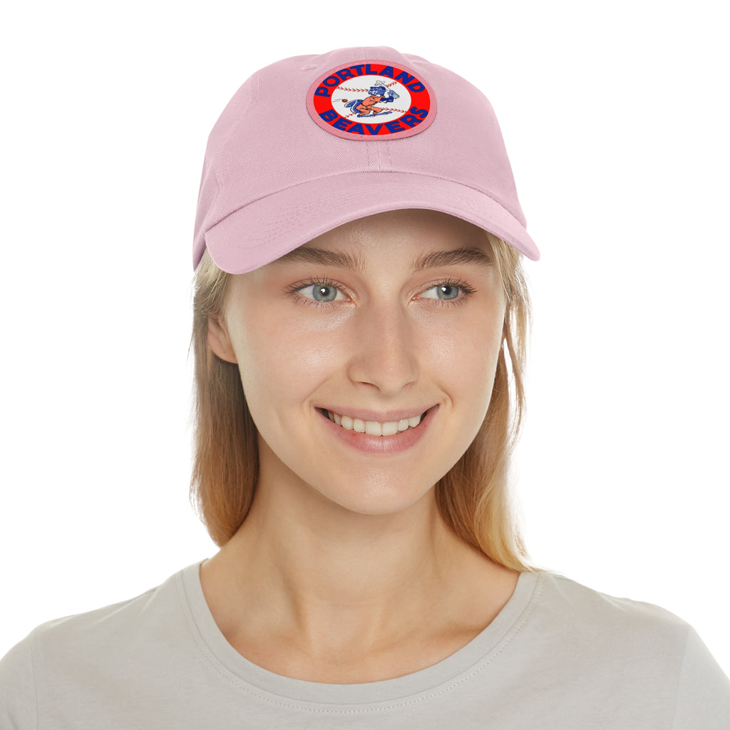 1967 Vintage Portland Beavers - Pacific Coast League Baseball - Dad Hat with Leather Patch (Round)