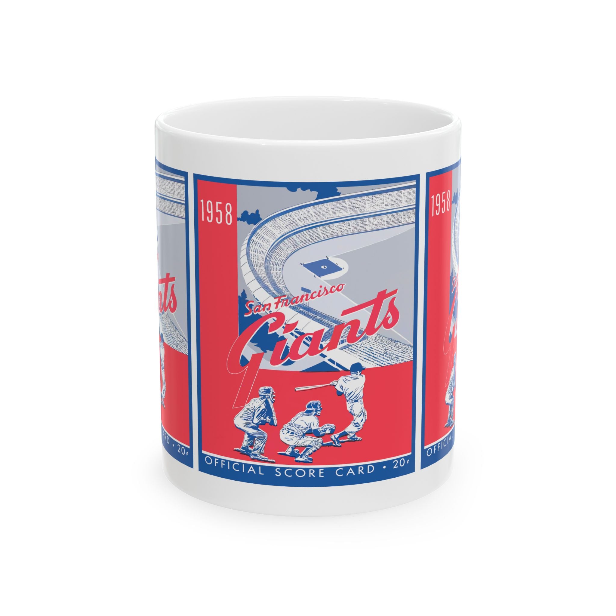 1958 Baseball San Francisco Giants Yearbook Ceramic Mug, 11oz, 15oz - Vintage Sports Fan Gift, Baseball Memorabilia, Sports Collectible