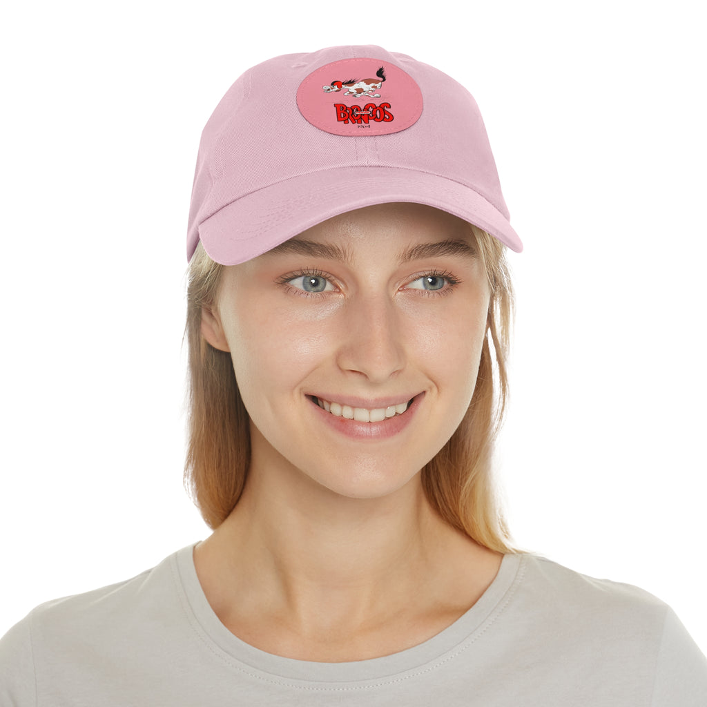 1964 Denver Broncos Football - Dad Hat with Leather Patch (Round)