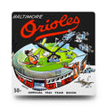 1961 Vintage Baltimore Orioles Yearbook Cover - Acrylic Wall Clock
