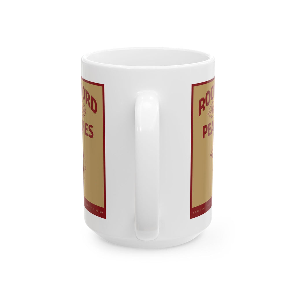 1945 Vintage Rockford Peaches Baseball Yearbook Cover - Ceramic Mug, 11oz, 15oz