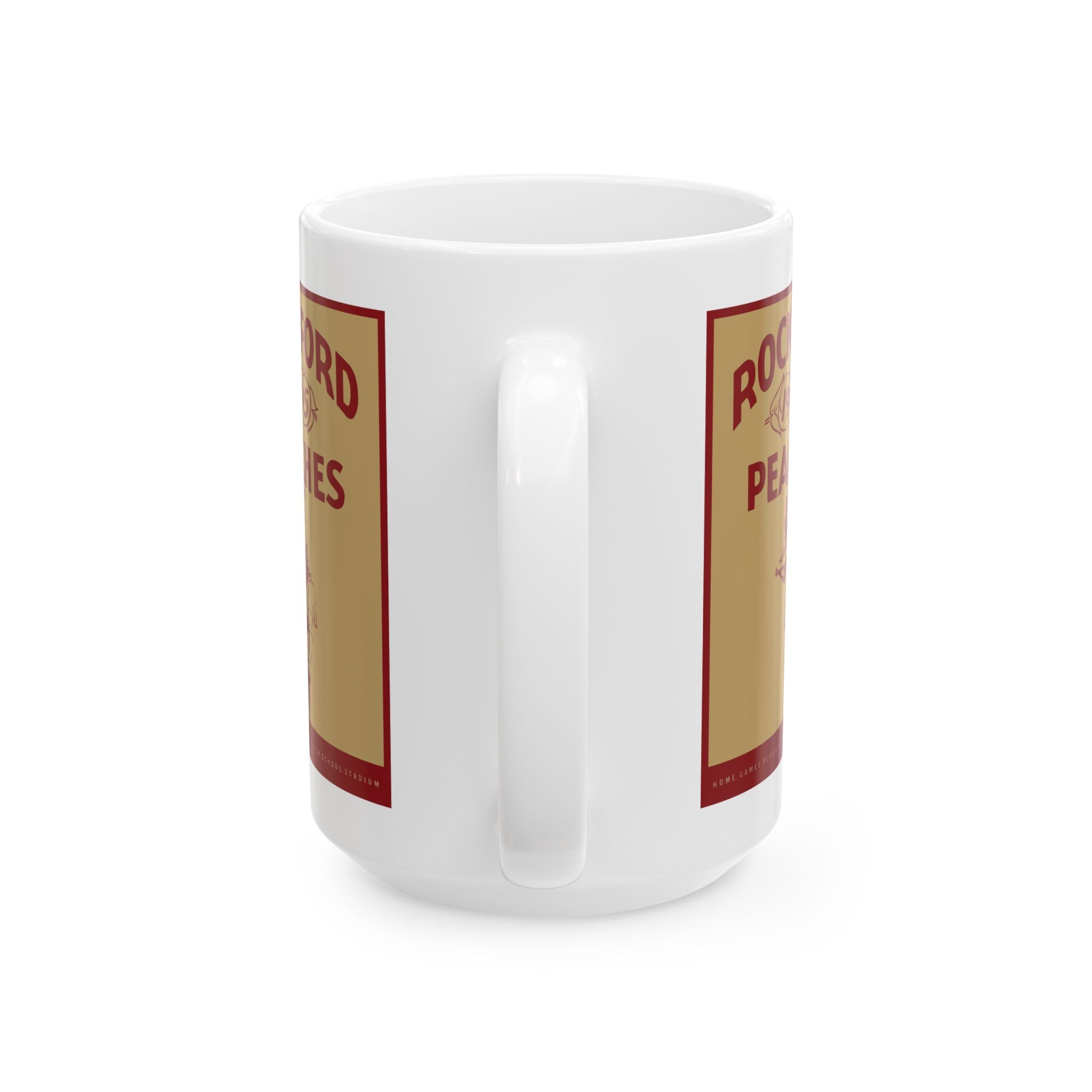 1945 Vintage Rockford Peaches Baseball Yearbook Cover - Ceramic Mug, 11oz, 15oz