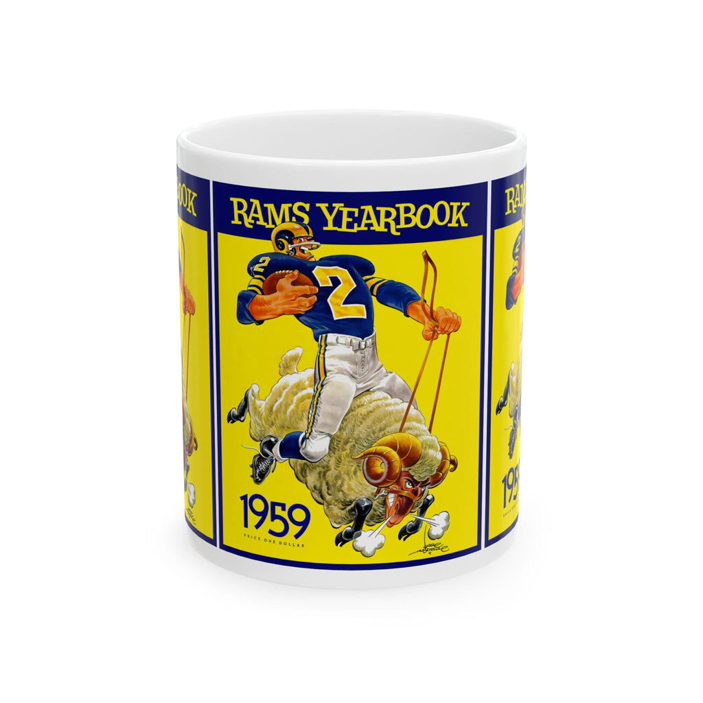 Los Angeles Rams 1959 Football Ceramic Mug, Sports Fan Gift, Coffee Cup, Team Logo Memorabilia, Football Collectible