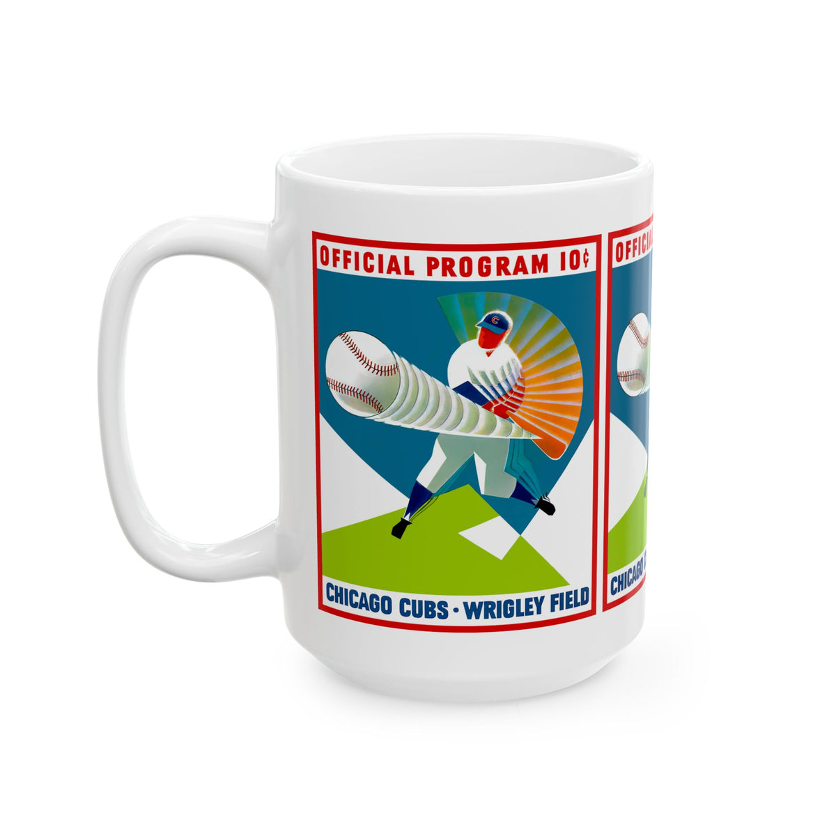 1960 Vintage Chicago Cubs Wrigley Field Baseball Program Ceramic Mug (11oz/15oz)