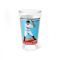 Mixing Glass, 16oz with 1933 Baseball Lou Gehrig Big League Chewing Gum Card Design. Vintage Sports Collectible, Gift for Baseball Fans,