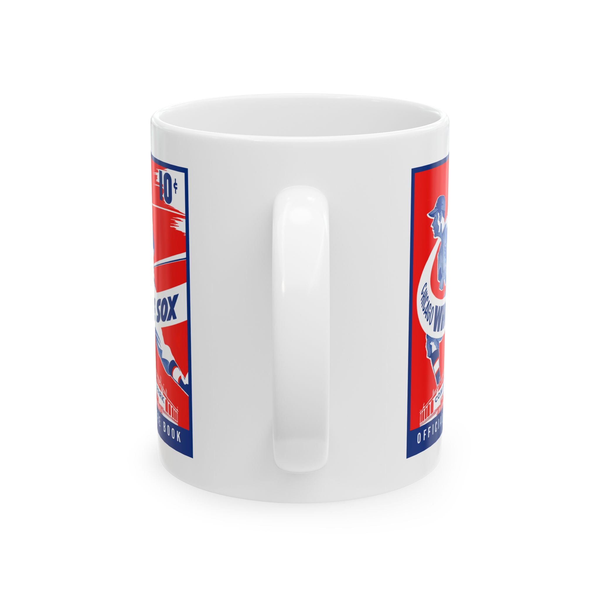 Vintage Baseball Ceramic Mug, Chicago White Sox Gift, Sports Fan Coffee Cup, Retro Baseball Team Memento, Baseball Memorabilia Mug, Father's