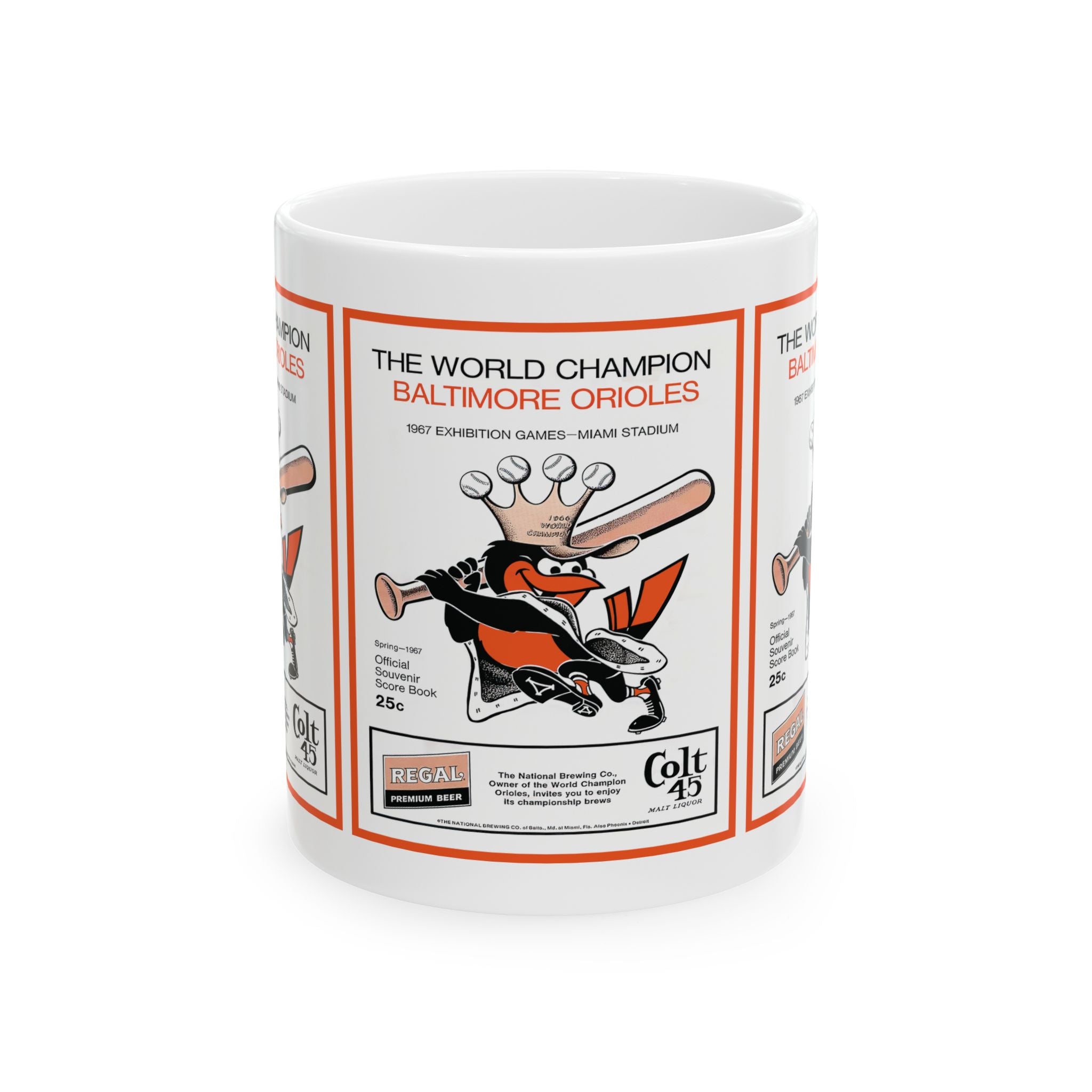 Vintage 1967 Baseball Baltimore Orioles Spring Training Ceramic Mug, 11oz 15oz, Gift for Sports Fans, Orioles Memorabilia,