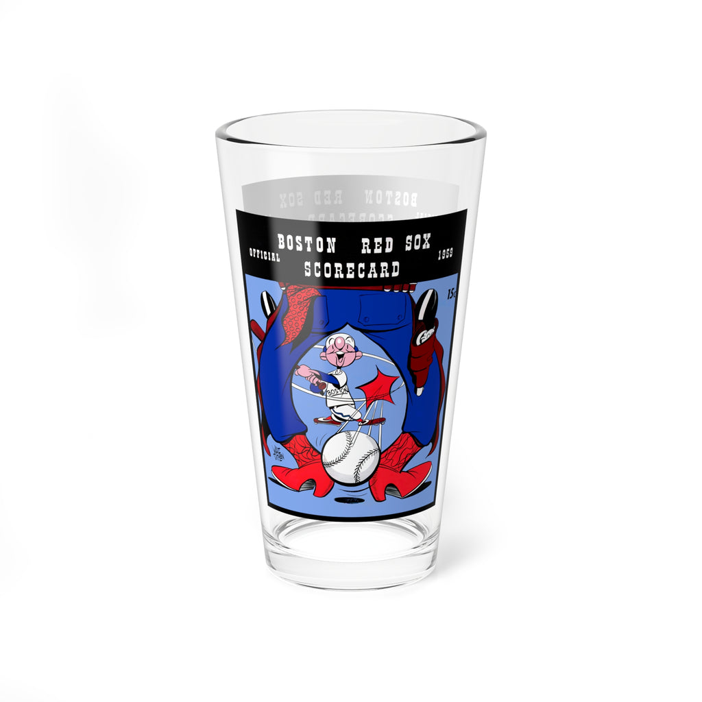 Baseball Spring Training Boston Red Sox Mixing Glass, 16oz - Retro Sports Barware Collectible Gift, 1959 Vintage Baseball Memorabilia,