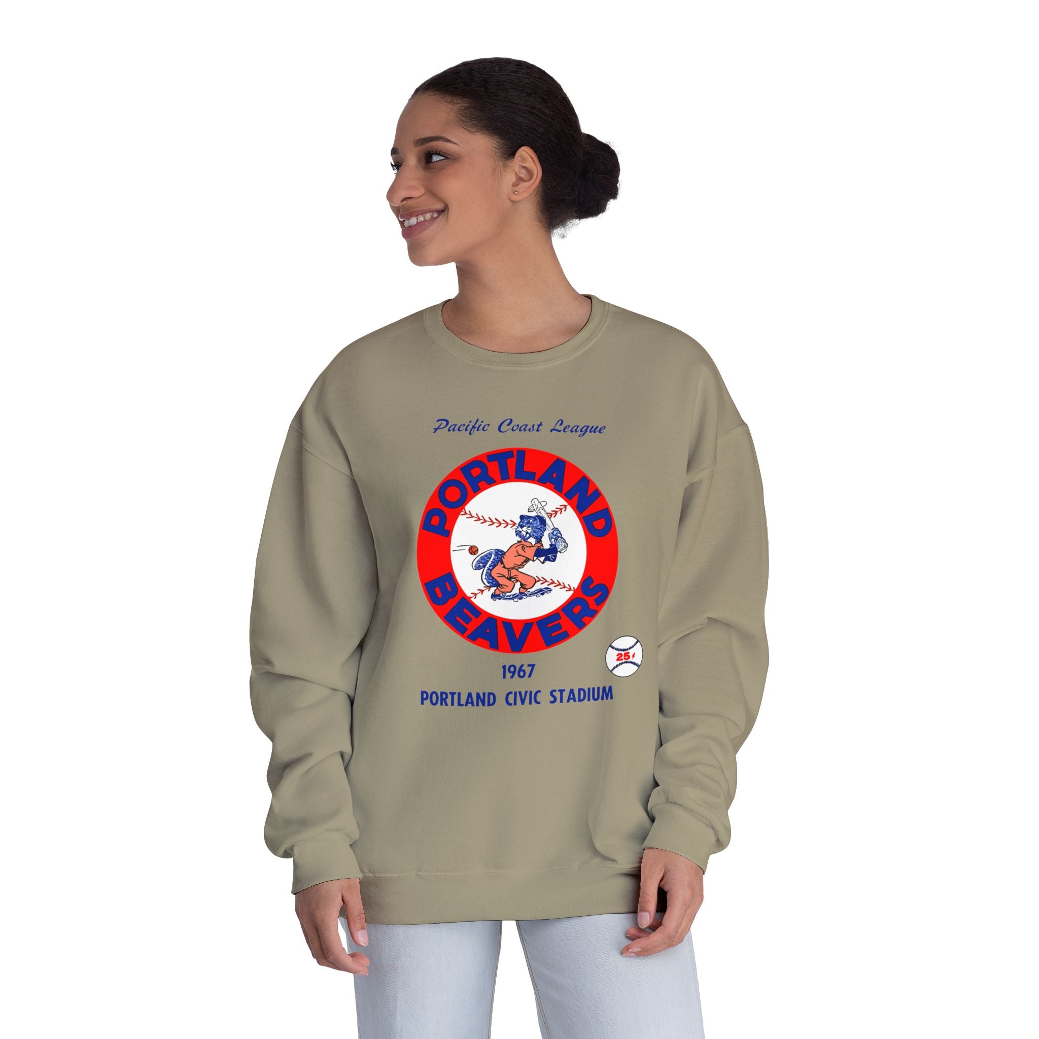 1967 Vintage Portland Beavers - Pacific Coast League Baseball - Unisex NuBlend® Crewneck Sweatshirt