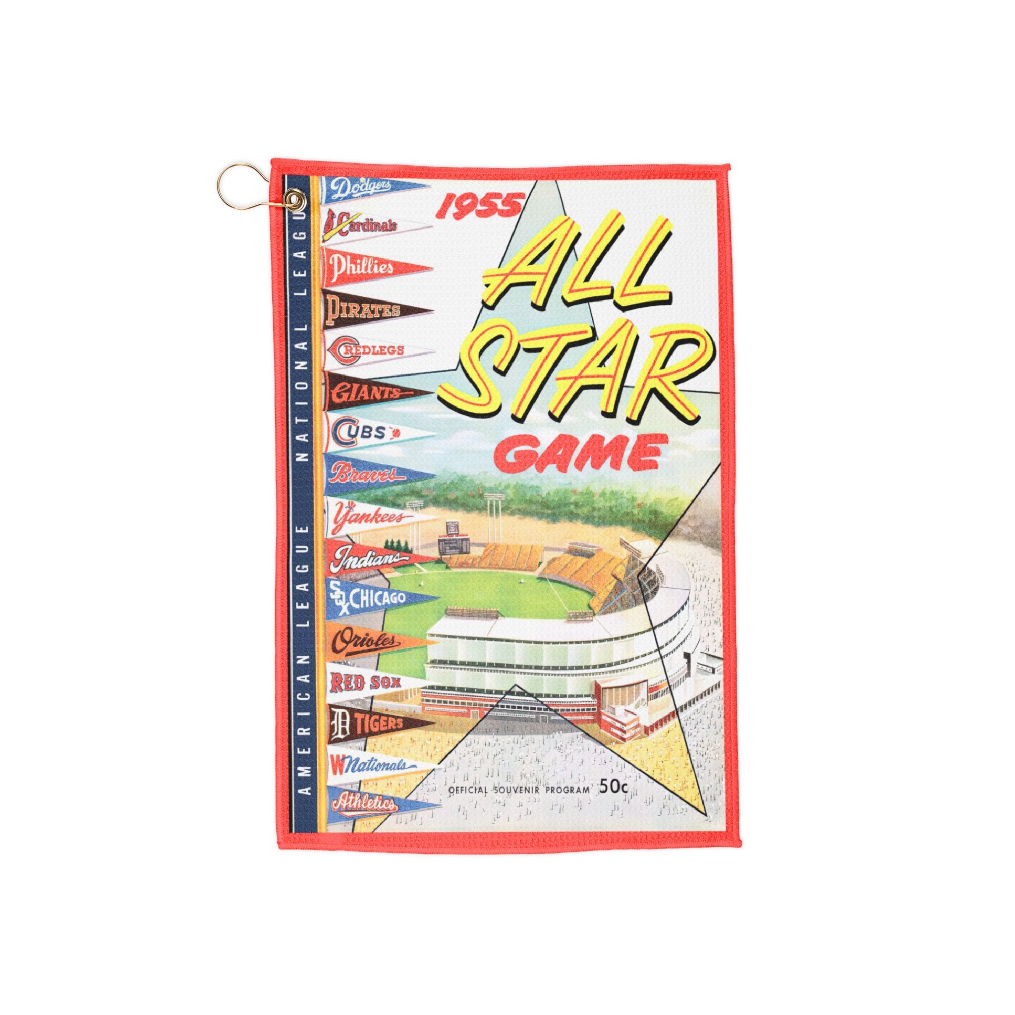 1955 Baseball All-Star Game Milwaukee Towel | Vintage Sports Memorabilia