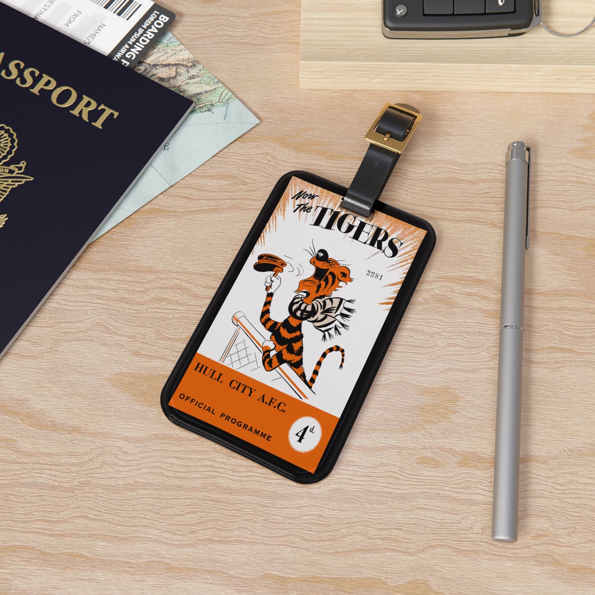 1956 Hull City AFC Football Luggage Tag | Retro Football