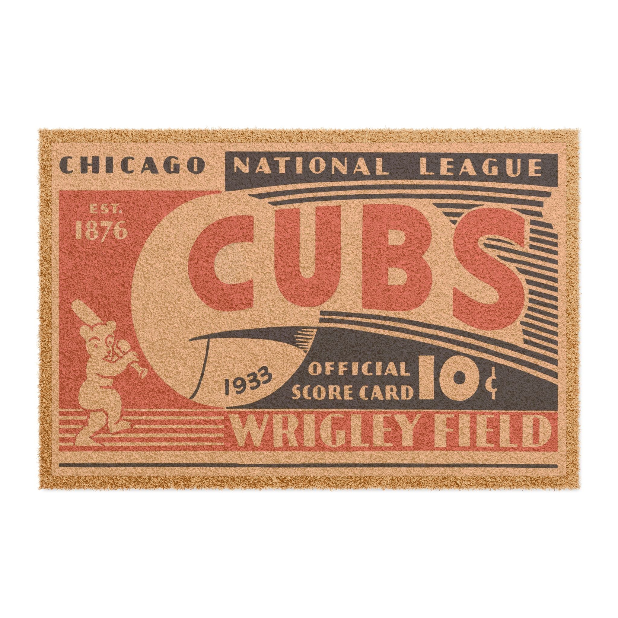 1933 Chicago Baseball Doormat — Vintage Baseball