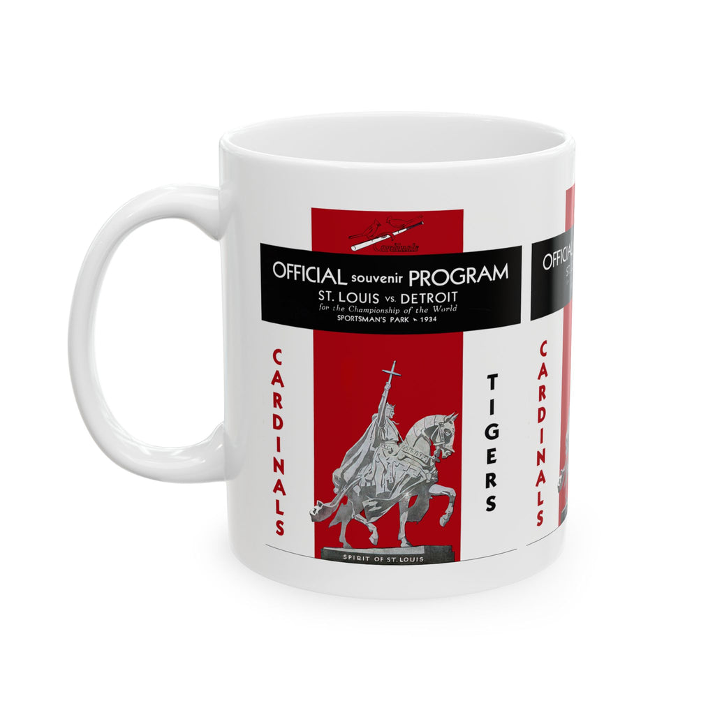 1934 Vintage St. Louis Cardinals - Detroit Tigers - World Series Program Cover - Ceramic Mug, 11oz