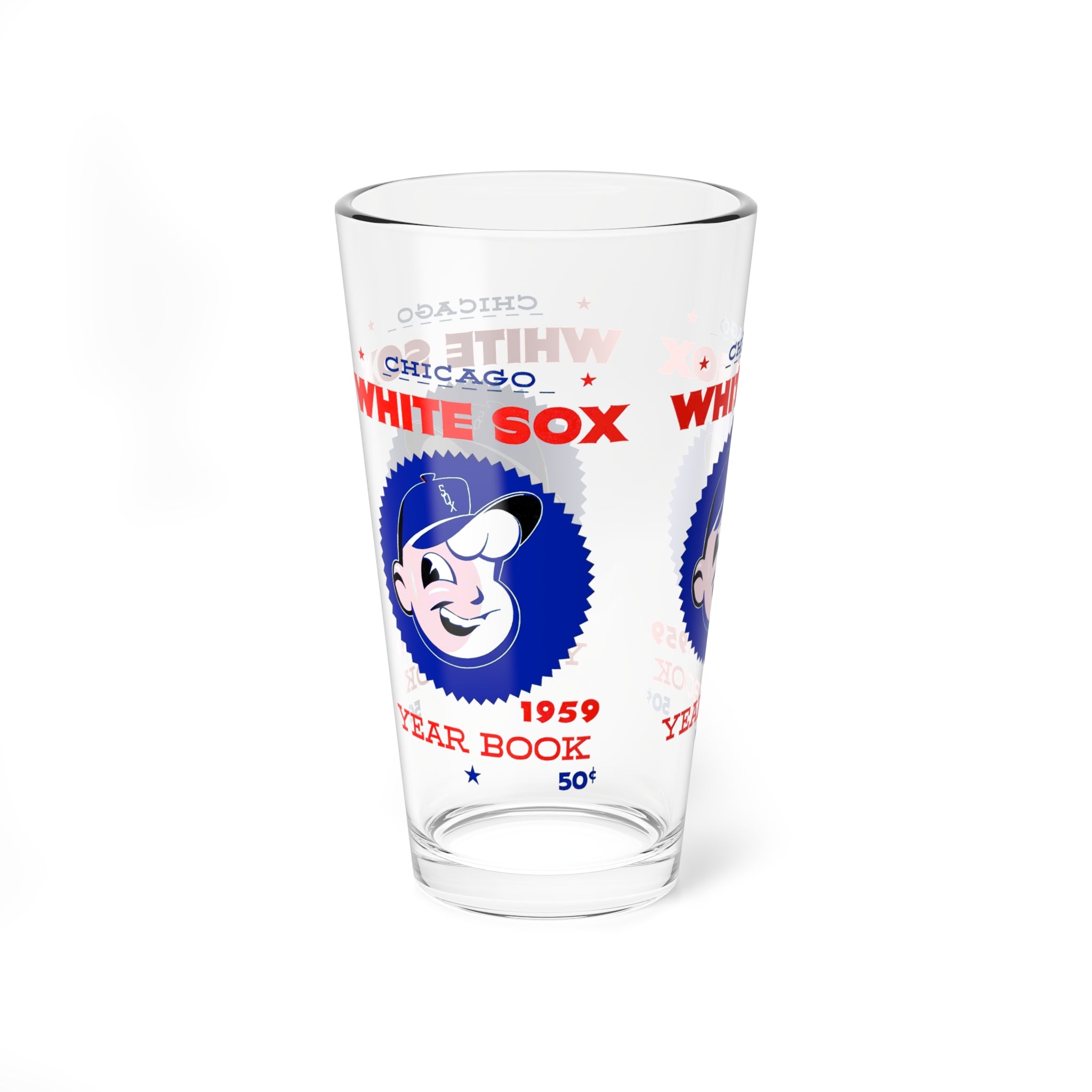 1959 Vintage Chicago White Sox Baseball Yearbook Cover -  Pint Glass, 16oz