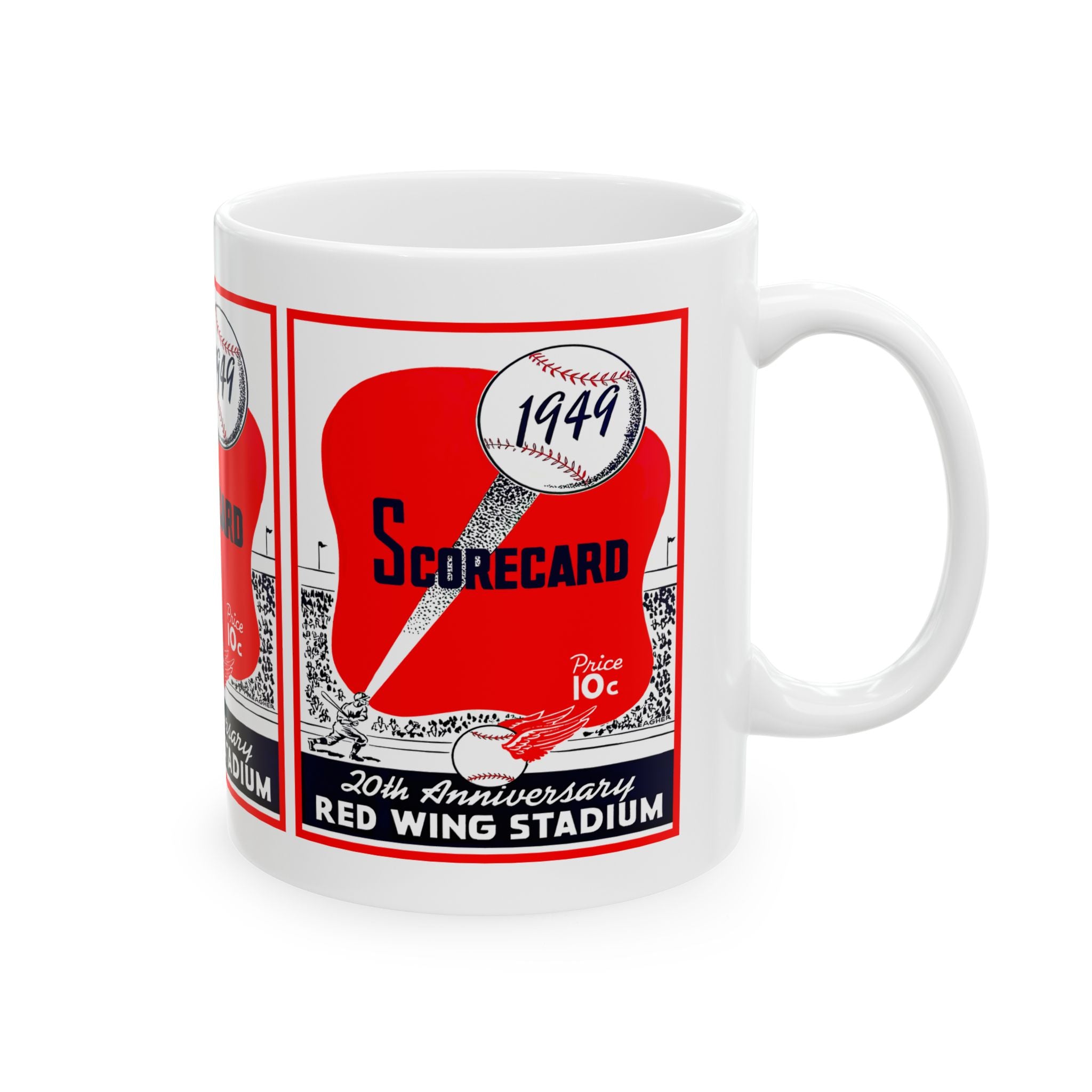 1949 Rochester Red Wings Baseball Mug | Vintage Baseball Ceramic Mug 11oz and 15oz