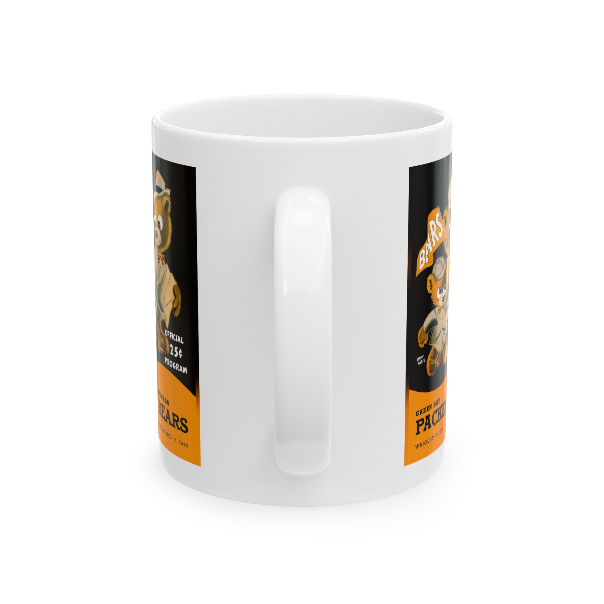 1949 Vintage Green Bay Packers - Chicago Bears - Football Program Cover - Ceramic Mug, 11oz