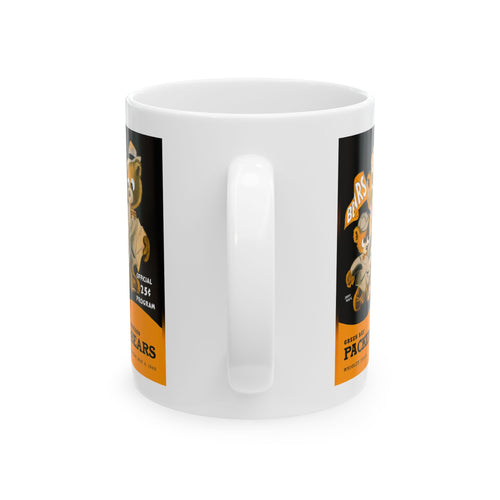 1949 Vintage Green Bay Packers - Chicago Bears - Football Program Cover - Ceramic Mug, 11oz