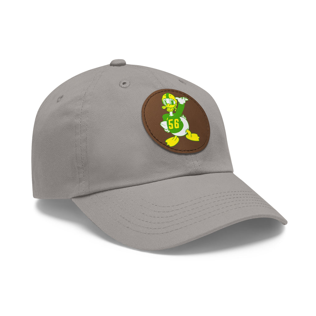 1956 Vintage Oregon Football - Dad Hat with Leather Patch (Round)