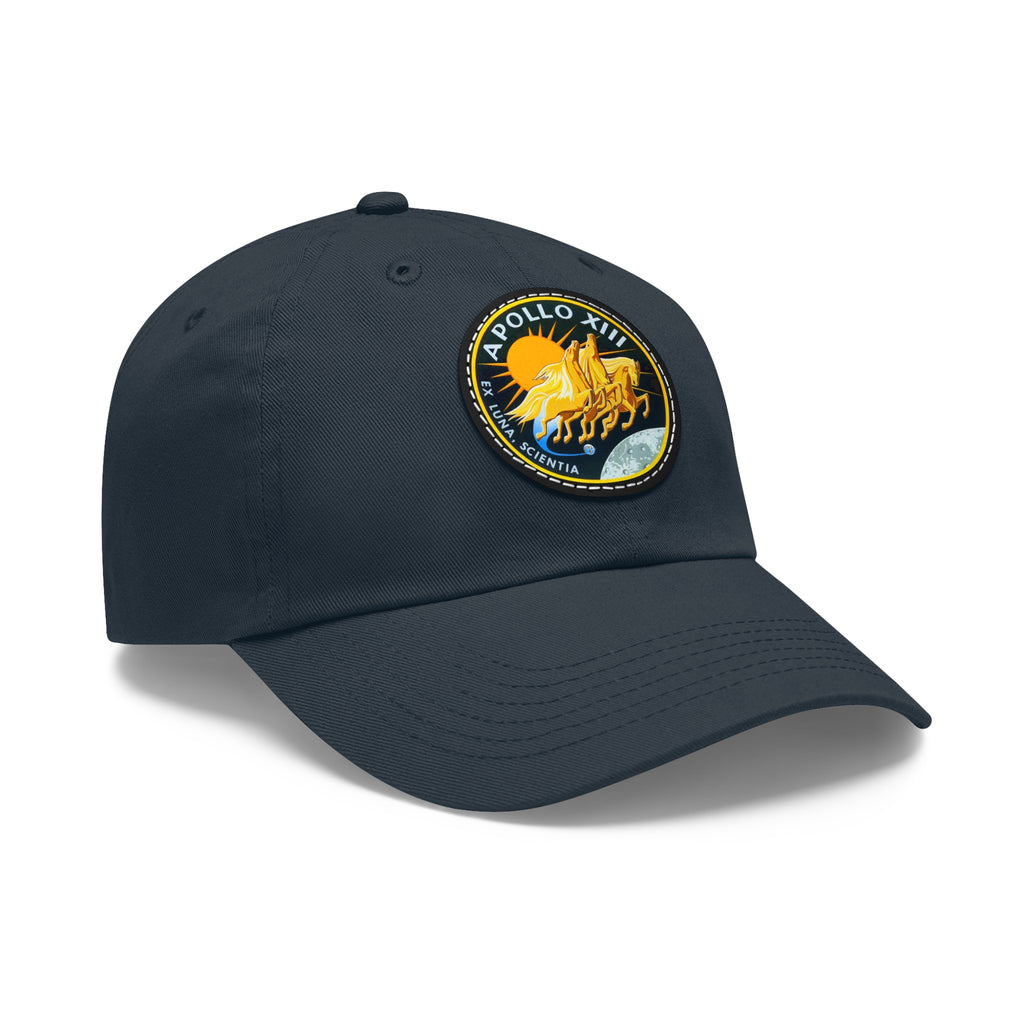 NASA Apollo 13 - Flight Patch - Dad Hat with Leather Patch (Round)