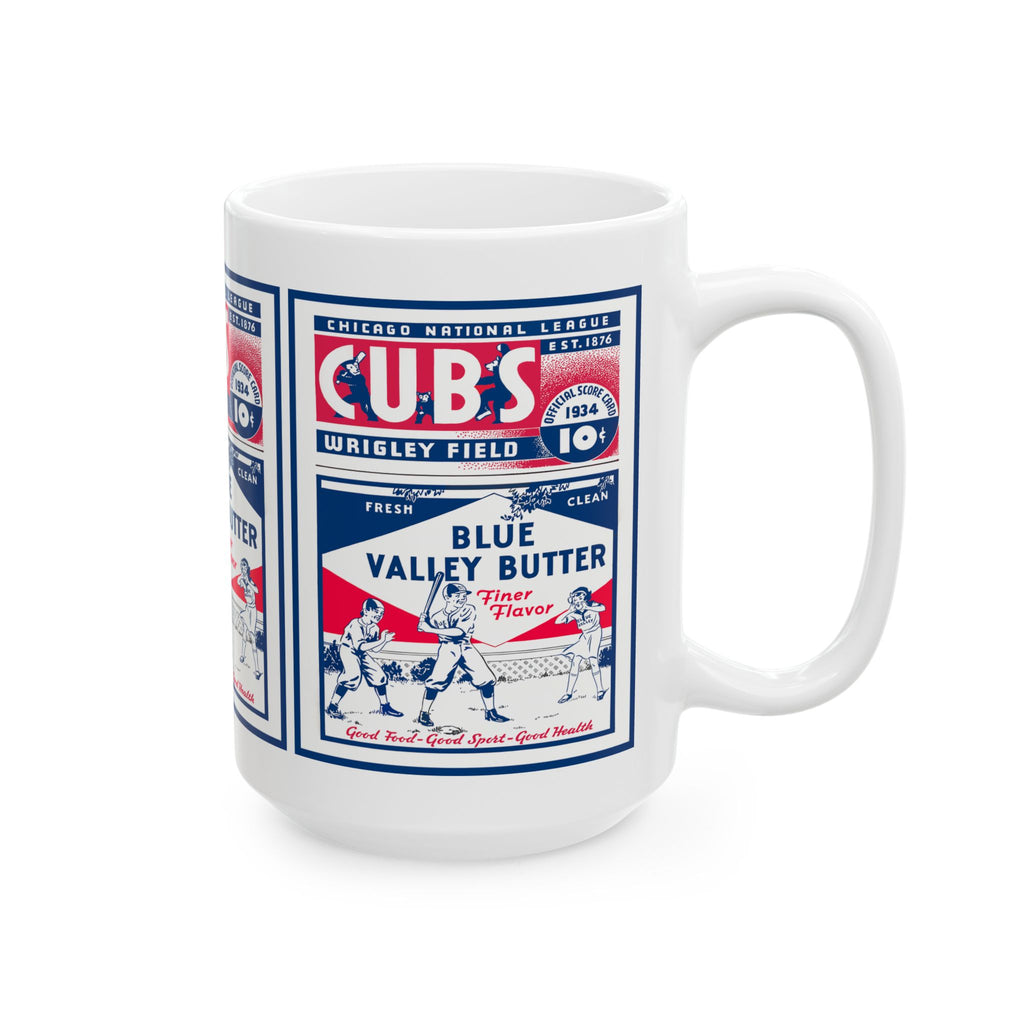 Vintage 1934 Baseball Chicago Cubs Ceramic Mug, Baseball Fan Gift, Sports Memorabilia, Baseball Lover Mug, Father's Day Gift