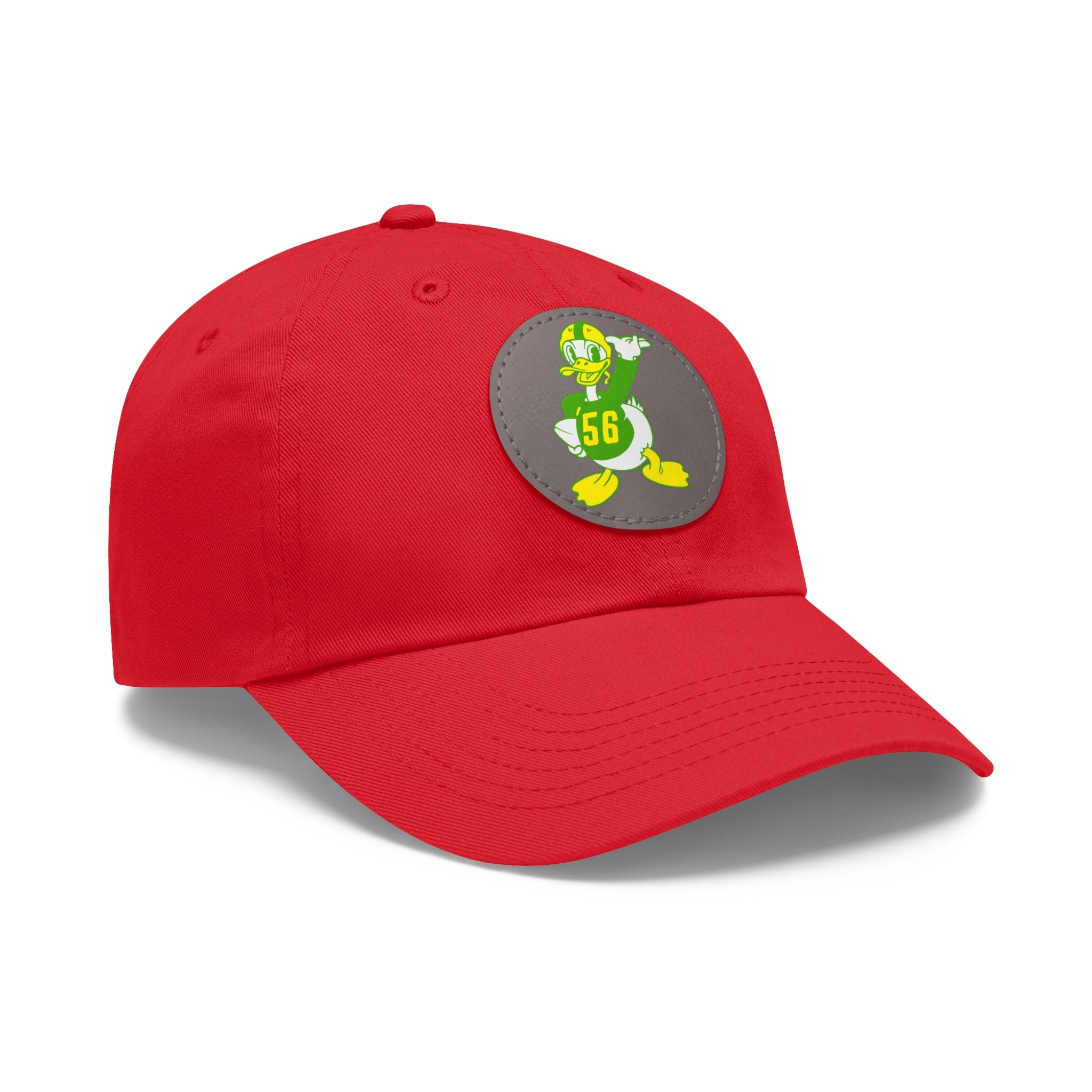 1956 Vintage Oregon Football - Dad Hat with Leather Patch (Round)