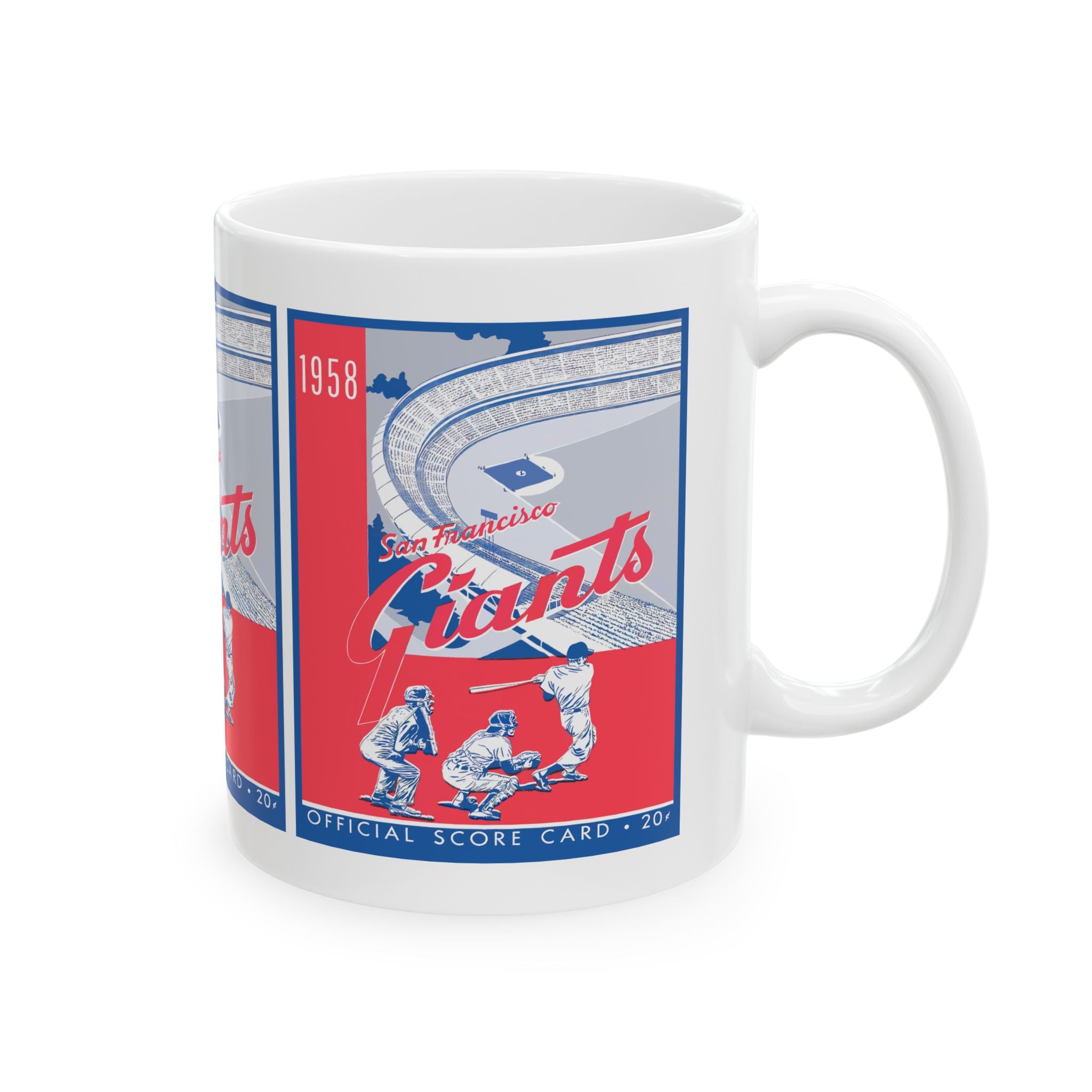 1958 Baseball San Francisco Giants Yearbook Ceramic Mug, 11oz, 15oz - Vintage Sports Fan Gift, Baseball Memorabilia, Sports Collectible