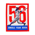 Velveteen Plush Blanket, 1956 Baseball Los Angeles Angels Throw, Bedding, Home Decor, Gift, Bed Blanket