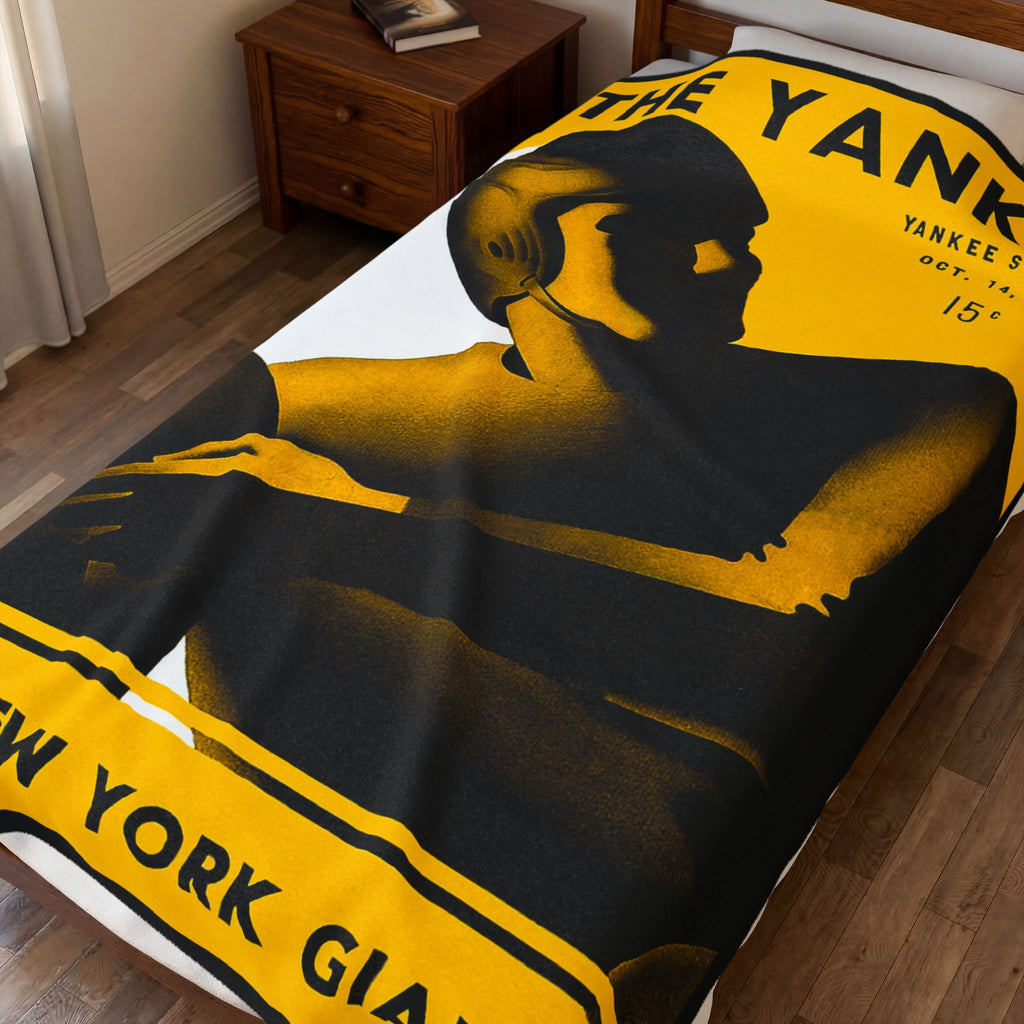 Blanket, 1945 Boston Yanks Football New York Giants Plush Throw for Football Fans, Sports Enthusiasts, Football Lovers, Home Decor, Gifts