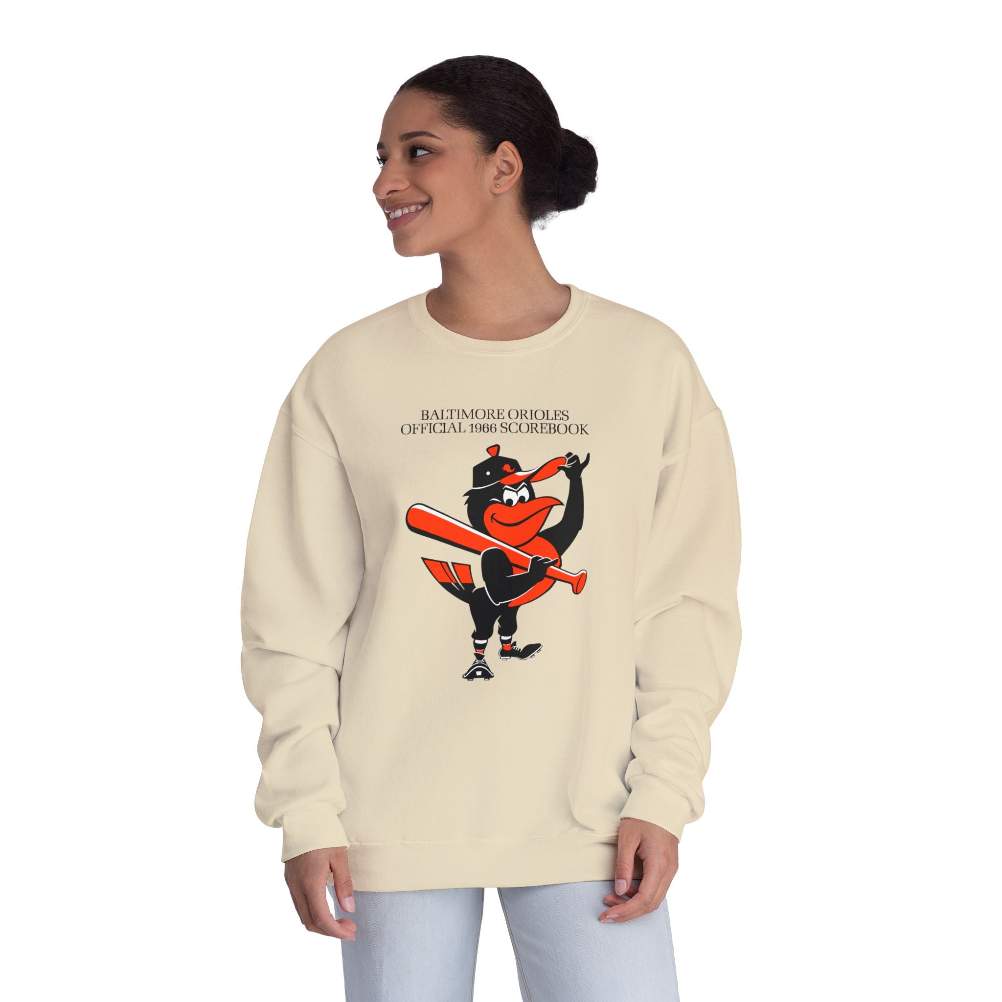 1966 Baltimore Orioles Baseball Scorecard - NuBlend® Crewneck Sweatshirt