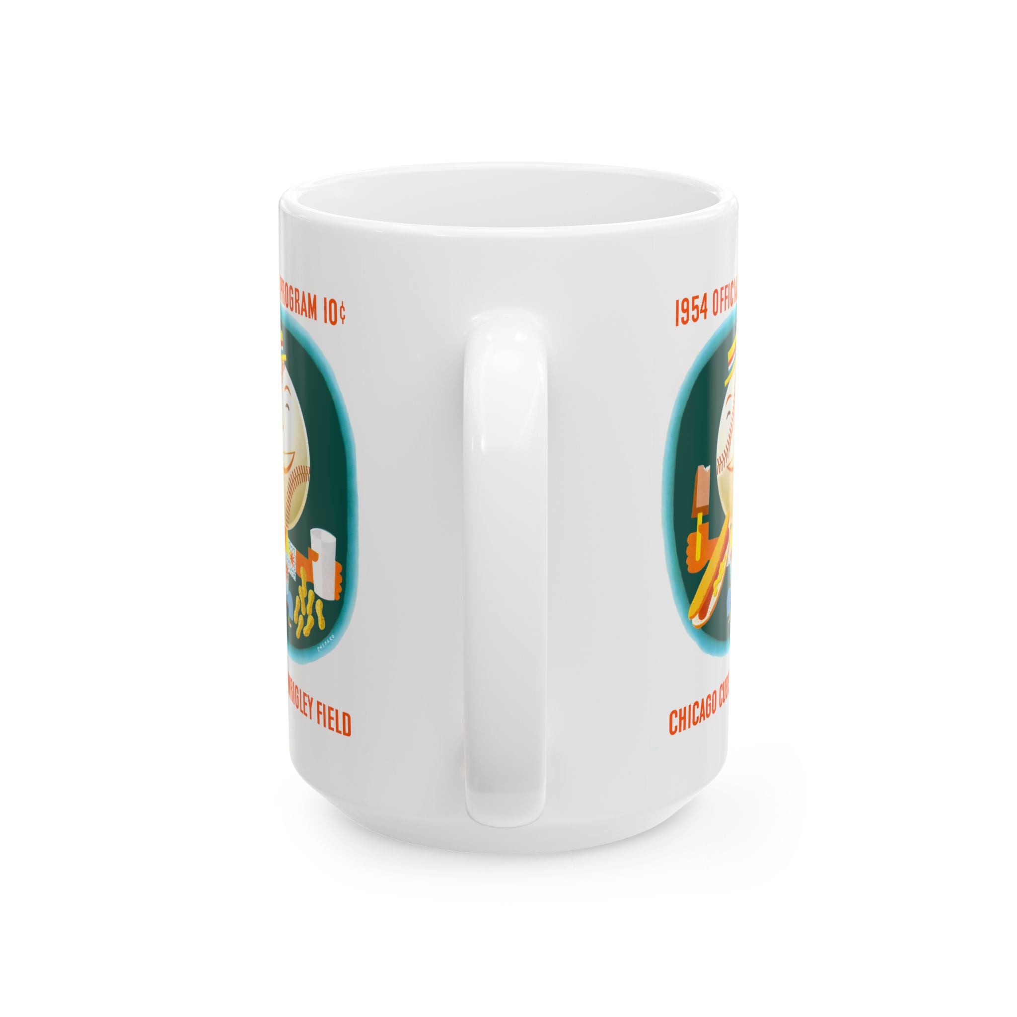 Ceramic Mug, 1954 Baseball Chicago Cubs, Sports Fan Gift, Baseball Memorabilia, Coffee Mug, Tea Cup, Gift for Dad, Baseball Lover Present