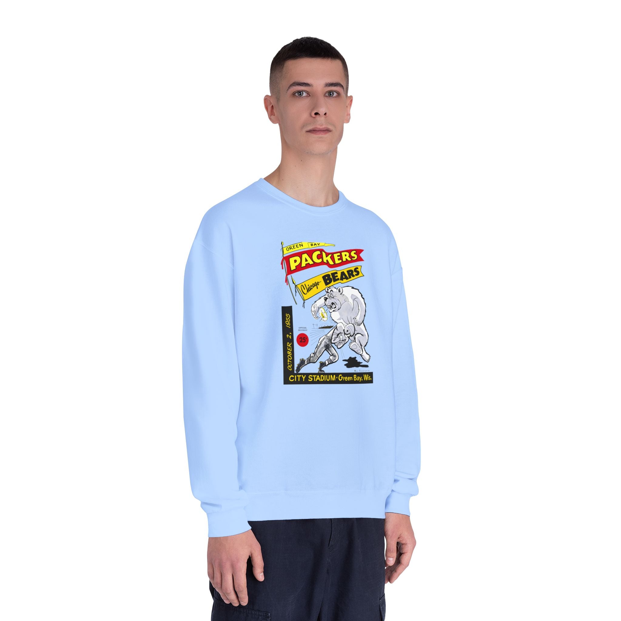 1955 Vintage Bears - Packers Football -  NuBlend® Crewneck Sweatshirt