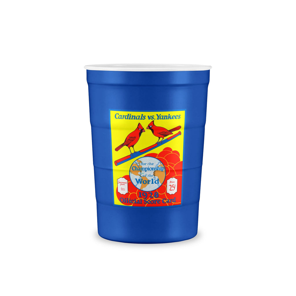 1928 Baseball World Series Cardinals - Yankees Recyclable Steel Cup — Reusable Party Cup