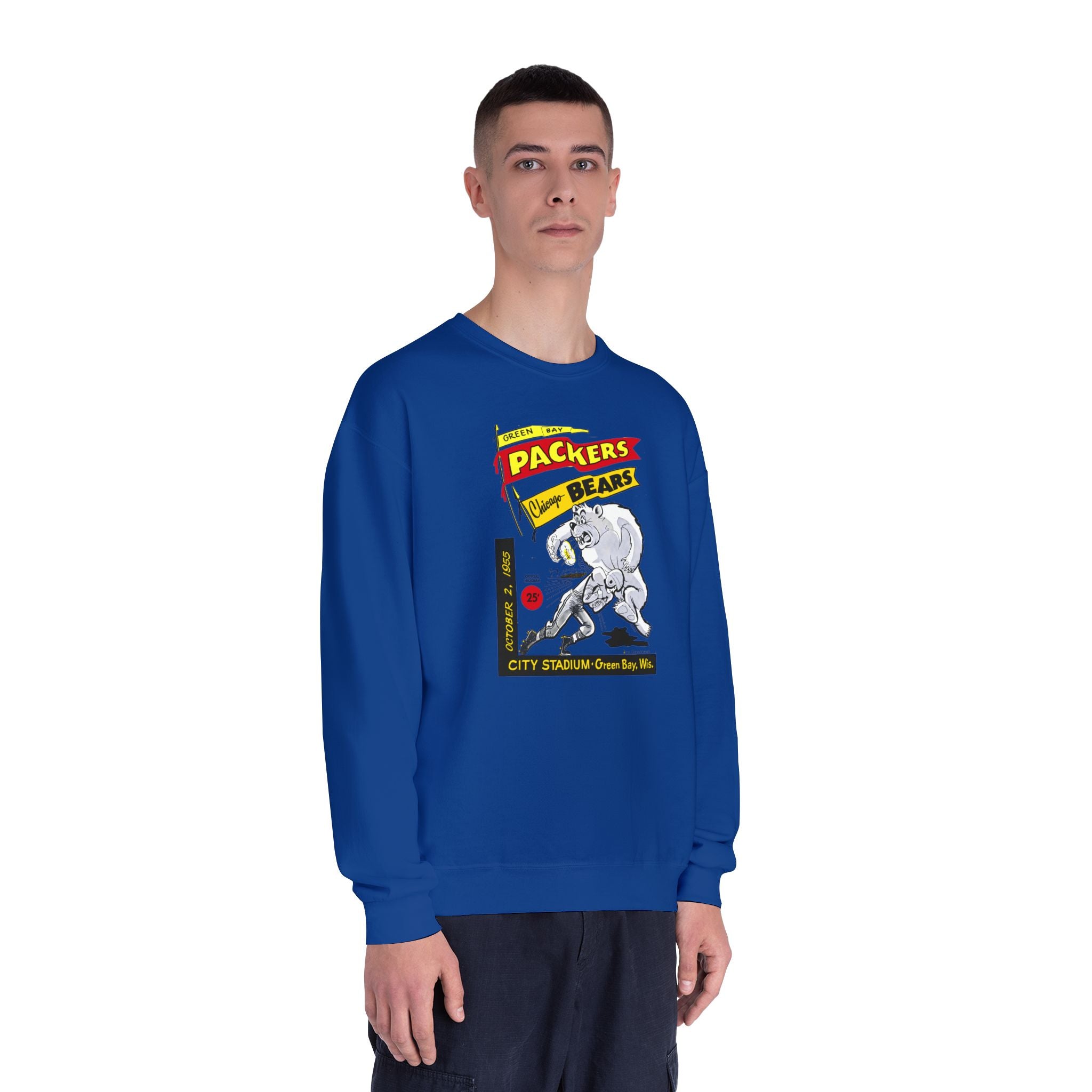 1955 Vintage Bears - Packers Football -  NuBlend® Crewneck Sweatshirt